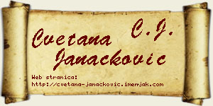 Cvetana Janaćković vizit kartica